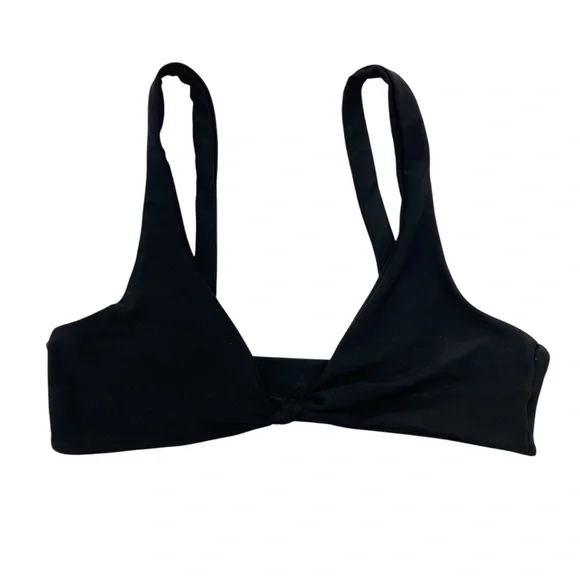 Skatie Penny Knot Front Bikini Top Medium Black - Picture 9 of 16
